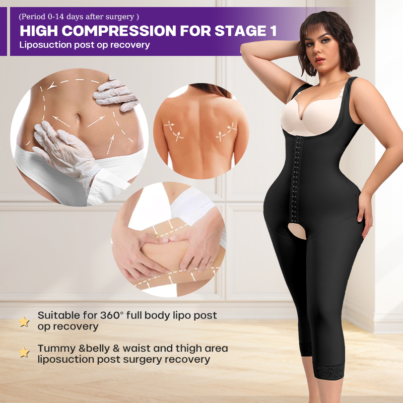 Pembentuk tubuh penuh kontrol  - Shapewear Bodysuit Firm ulasan dan harga